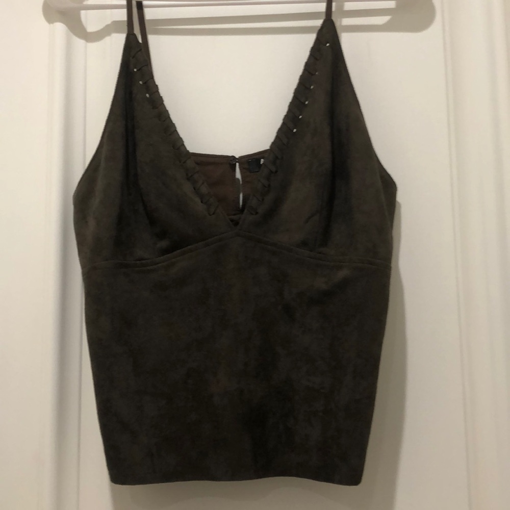 Azalea suede cami top